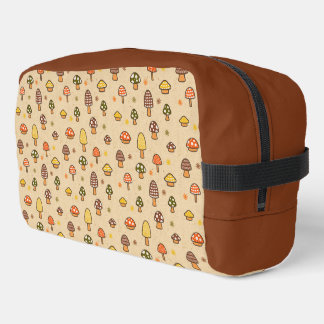 70s Style Retro Mushrooms Dopp Kit