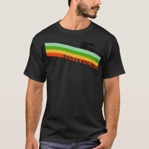 70s Style San Francisco Trolley Stripe T-Shirt