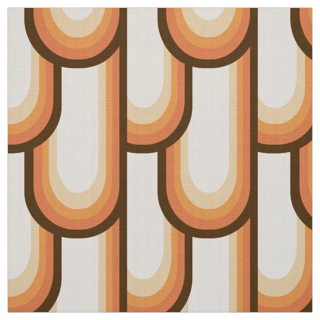 70s stylish pattern fabric (Swatch)
