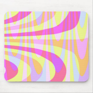 70's Swirls Mouse Mat
