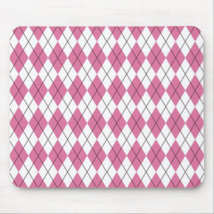 70s Tartan-Pattern Pinky Mouse Mat