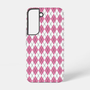 70s Tartan-Pattern Pinky Samsung Galaxy Case