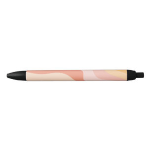 70s Themed Black Ink Pen