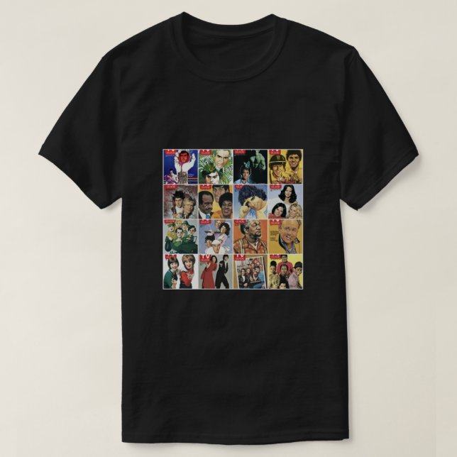 70s TV Guide Covers Essential T-Shirt (Design Front)