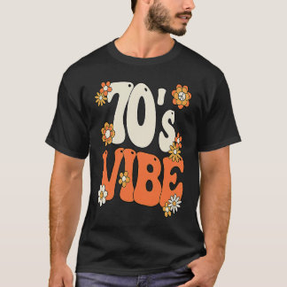 70's Vibe Costume 70s Party Outfit Groovy Hippie P T-Shirt