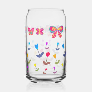 70s vibe  flowers can glass