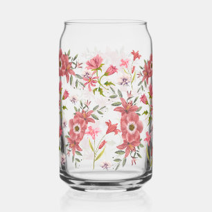 70s vibe  flowers can glass