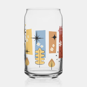 70s vibe  flowers can glass