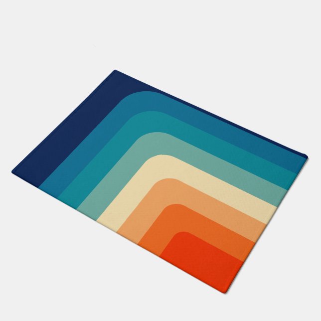 70s Vintage palette Doormat (Angled)