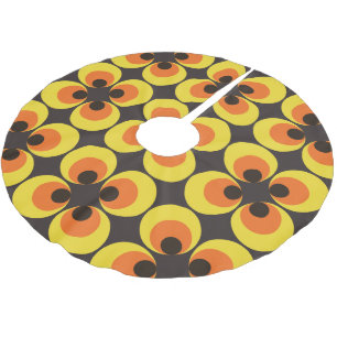 70s Wallpaper Brushed Polyester Tree Skirt