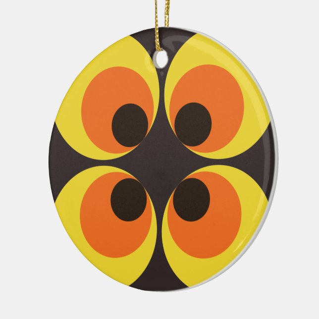 70s Wallpaper Ceramic Tree Decoration (Left)