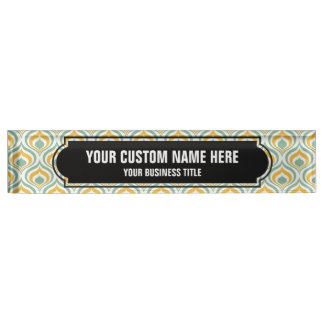 70's Wallpaper Pattern Nameplate