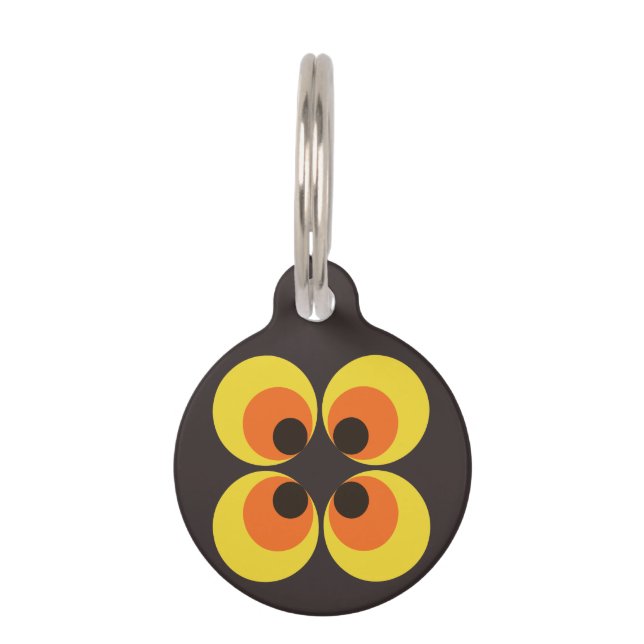 70s Wallpaper Pet Tag (Front)