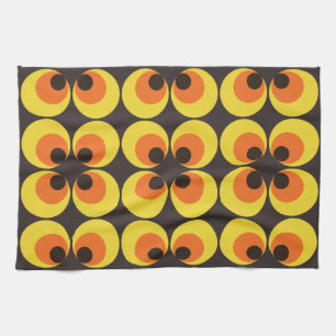 70s Wallpaper Tea Towel