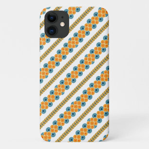 70's years circle rows iPhone 11 case