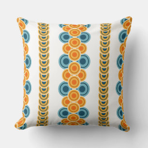 70's years circle rows cushion