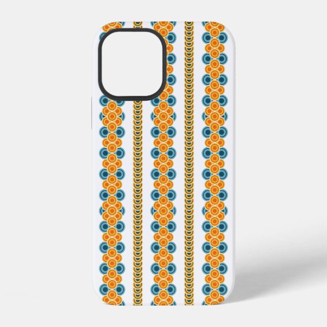 70s years circle rows iPhone case (Back)