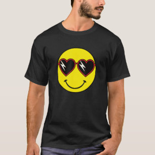 70s Yellow Smile Face Shirt Cute Happy Peace Smili
