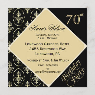 70th-79th Birthday Invitations