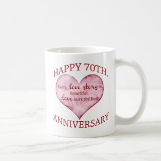 70th. Anniversary Coffee Mug