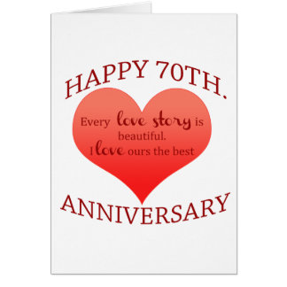  70th  Wedding  Anniversary  Cards  Invitations Zazzle co uk 