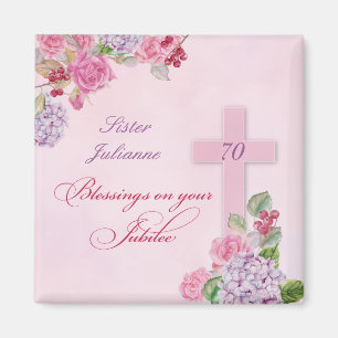 70th Anniversary of Religious Life Catholic Nun Magnet
