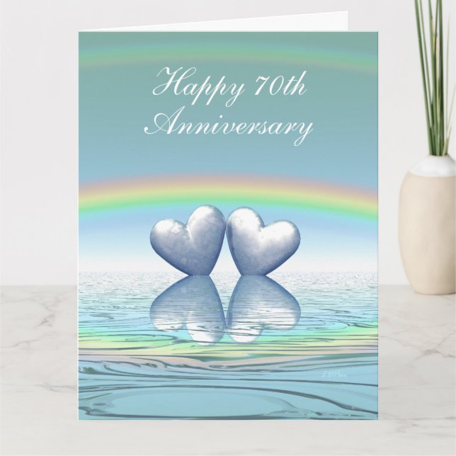 70th Anniversary Platinum Hearts Big Card (Front)
