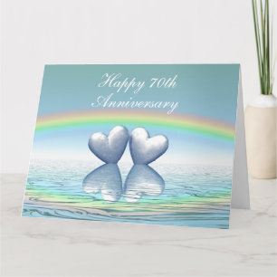 70th Anniversary Platinum Hearts Big Wide Card