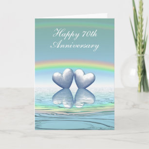 70th Anniversary Platinum Hearts Card