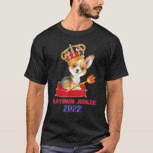 70th Anniversary Platinum Jubilee Cute Royal Corgi T-Shirt