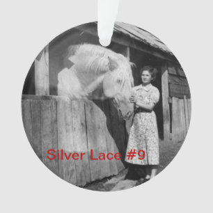 70th Anniversary Silver Lace #9 Ornament