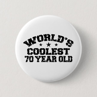 70th Birthday 6 Cm Round Badge