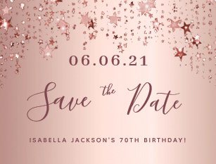 Birthday Save The Date Postcards Zazzle Uk