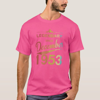 70th Birthday 70 Year Old Born December 1953 Gift  T-Shirt