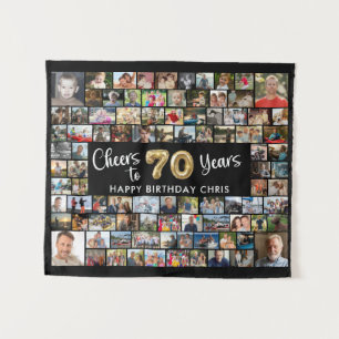 70th Birthday 92 Photos Cheers To 70 Years Tapestry