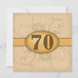 70th Birthday / Anniversary Party Invitation