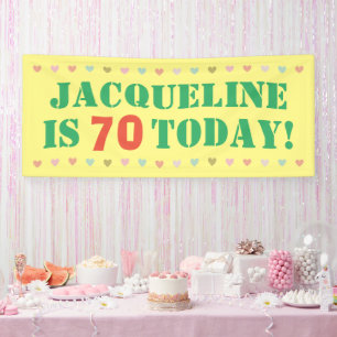 70th Birthday Announcement Banner
