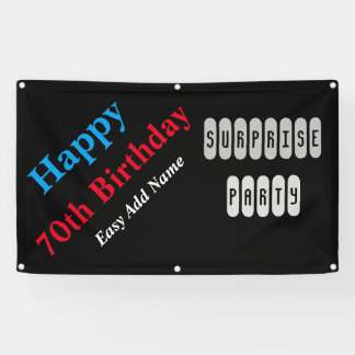 70th Birthday Banner