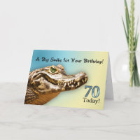 70th Birthday Card