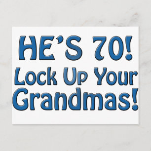 70th Birthday Card