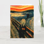 70th Birthday Card<br><div class="desc">70th Birthday Gifts,  70th Apparel,  70 Buttons and 70th Birthday Mugs!</div>