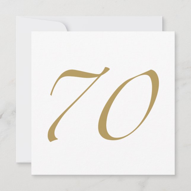 70th Birthday Card (Front)
