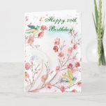 70th Birthday Card<br><div class="desc">A subtle 70 Birthday Card,  with watercolour accents. Ideal for mum,  nan,  aunt or female friend.</div>