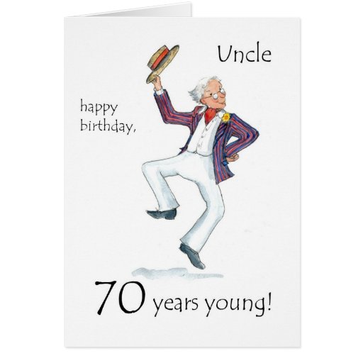 70th Birthday Card for an Uncle | Zazzle