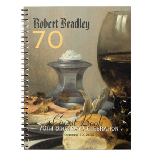 70th Birthday Celebration Customisable Guest Book