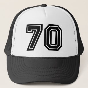 70th Birthday Classic Black Trucker Hat