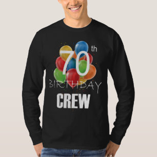 70th Birthday Crew 70 Party Crew Group Men LS T-Shirt