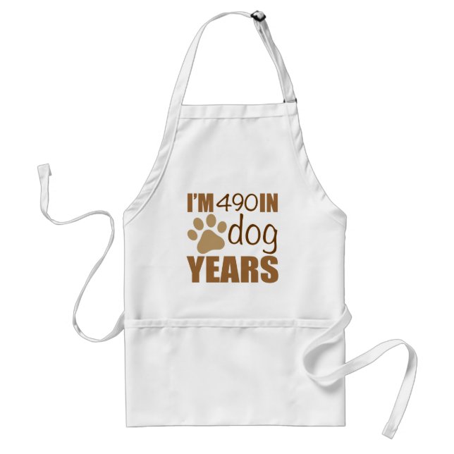70th Birthday Dog Years Standard Apron (Front)