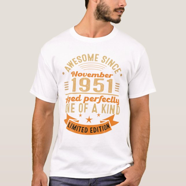 70Th Birthday For Men T-Shirt (Front)