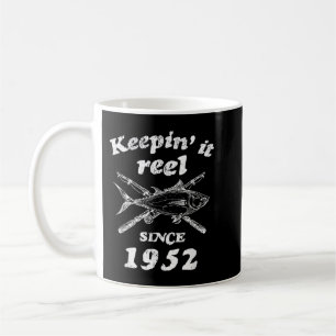 70th Birthday Funny Fishing Gifts 70 Year Old Men  Coffee Mug